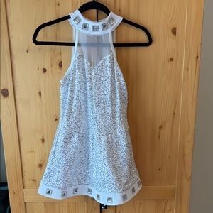 Weissman White and Silver Dance Costume